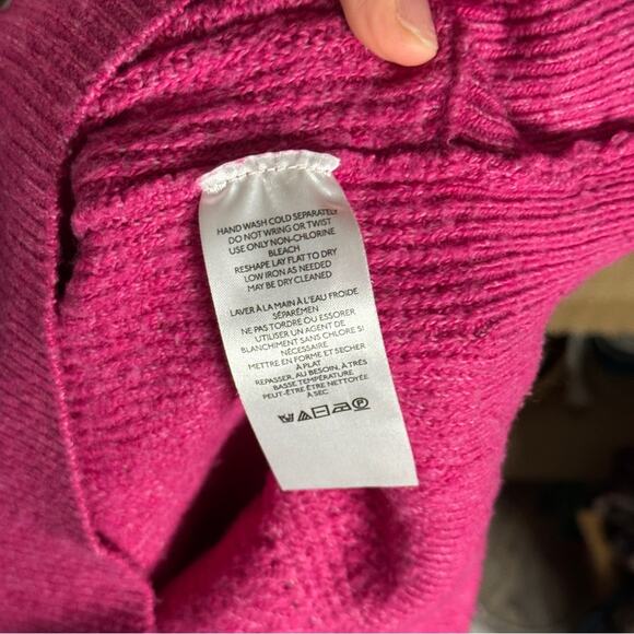 Anthropologie Faux Wrap Knit Sweater M - Picture 7 of 8